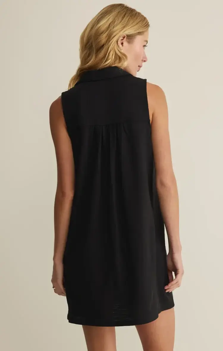 ZSupply New Light Textured Mini Dress Black
