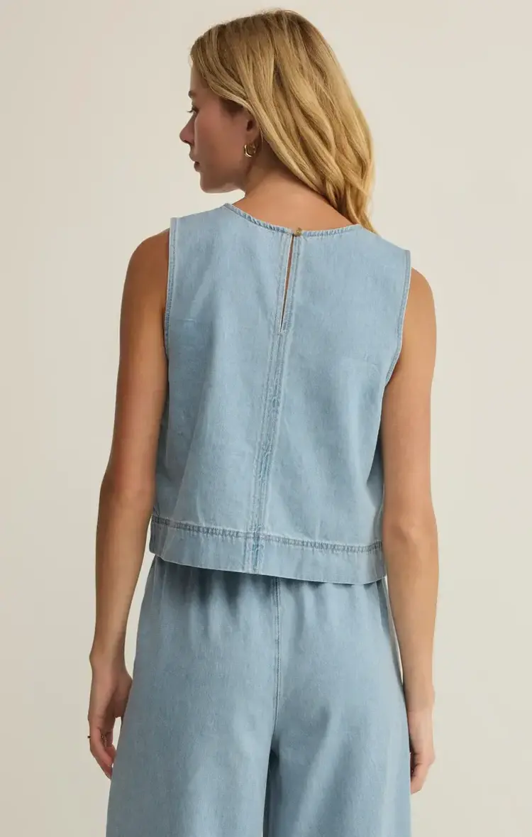 ZSupply Sun Seeker Denim Tank Coastal Water