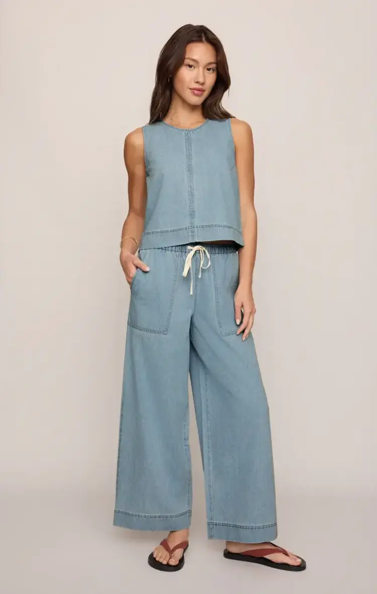 ZSupply Sun Seeker Denim Tank Coastal Water