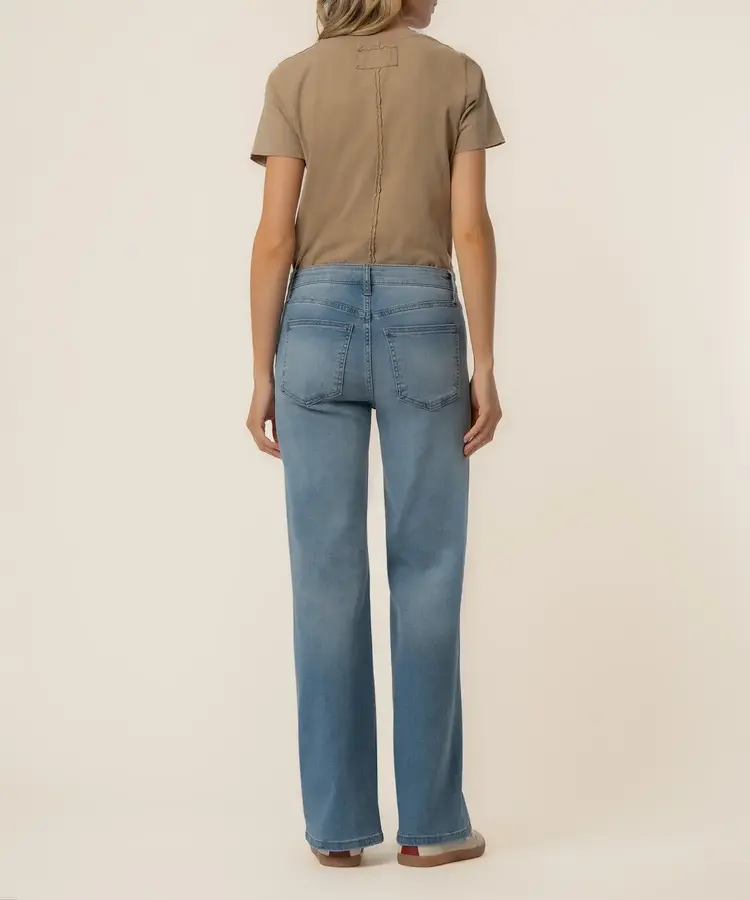 KUT from the Kloth Jean High Rise Wide Leg Clean Hem Loveliness