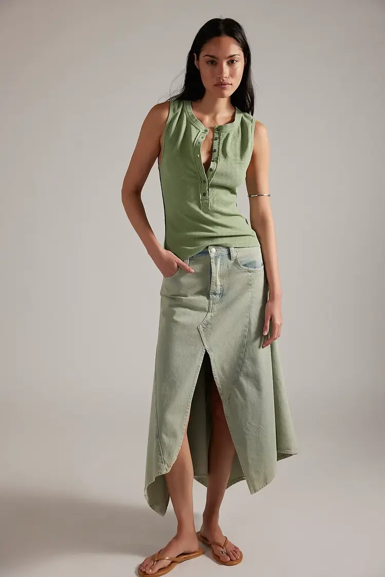 Free People Jamie Henley Tank Mistletoe