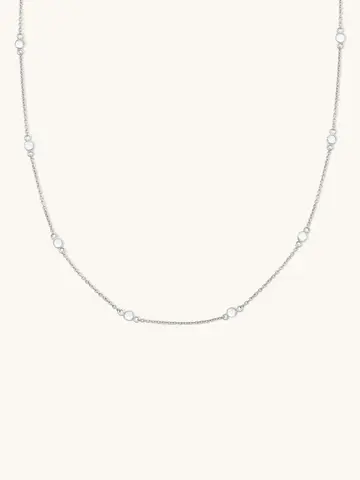 Leah Alexandra Floatesse Necklace White