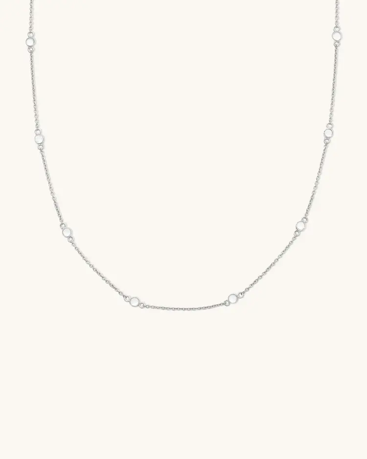 Leah Alexandra Floatesse Necklace White