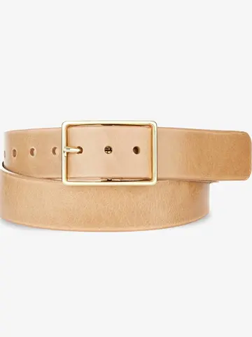 Brave Leather Caloe Nappa Belt Nude - Gold