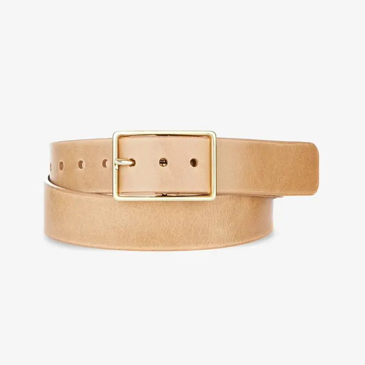 Brave Leather Caloe Nappa Belt Nude - Gold