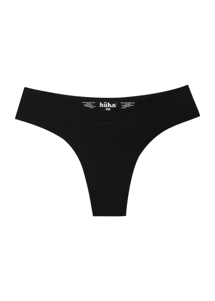Huha Crossover Thong Black