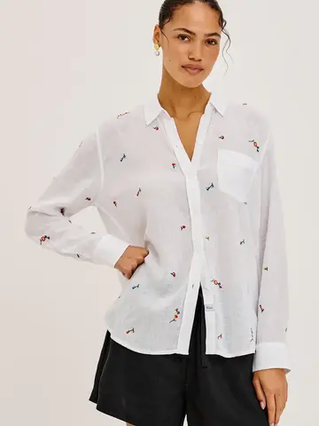 Rails Charli Shirt Wild Flower Embroidery