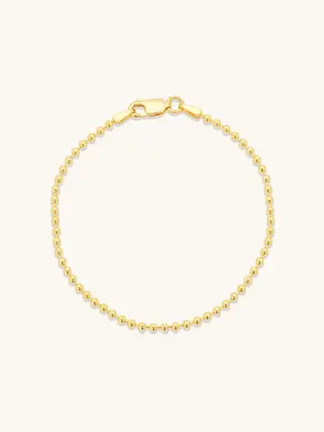 Leah Alexandra Ball Chain Bracelet 14K Gold Vermeil