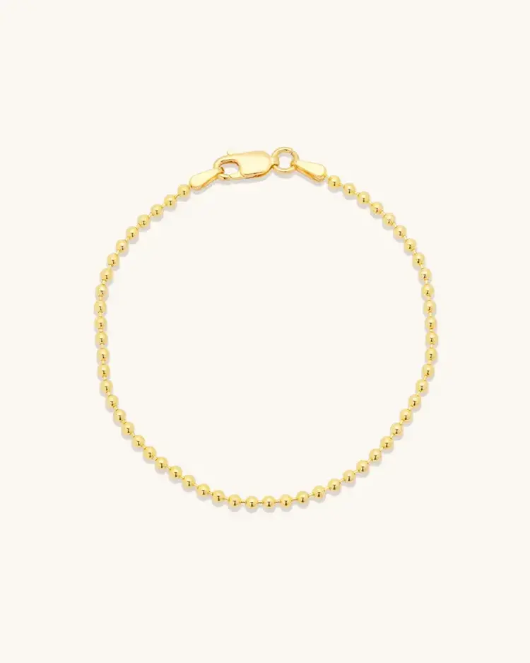 Leah Alexandra Ball Chain Bracelet 14K Gold Vermeil
