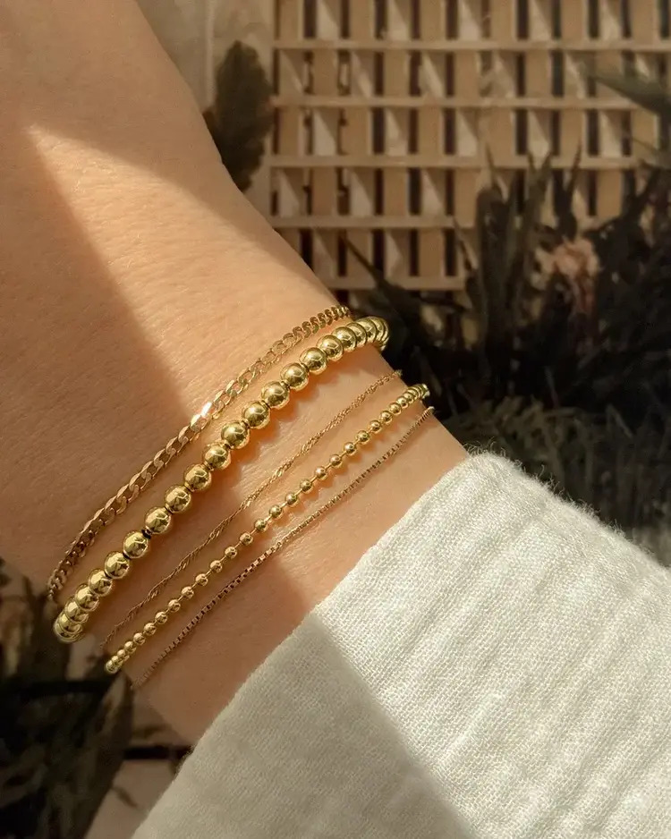 Leah Alexandra Spheres Bracelet 14K Gold Vermeil