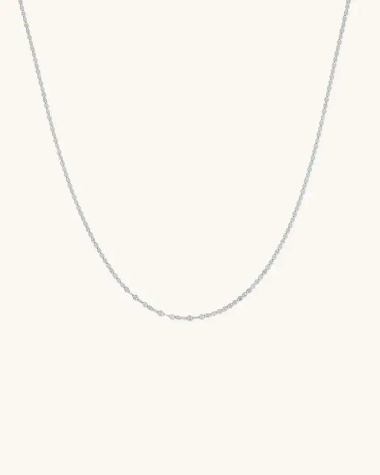 Leah Alexandra Lincoln Chain Necklace Silver