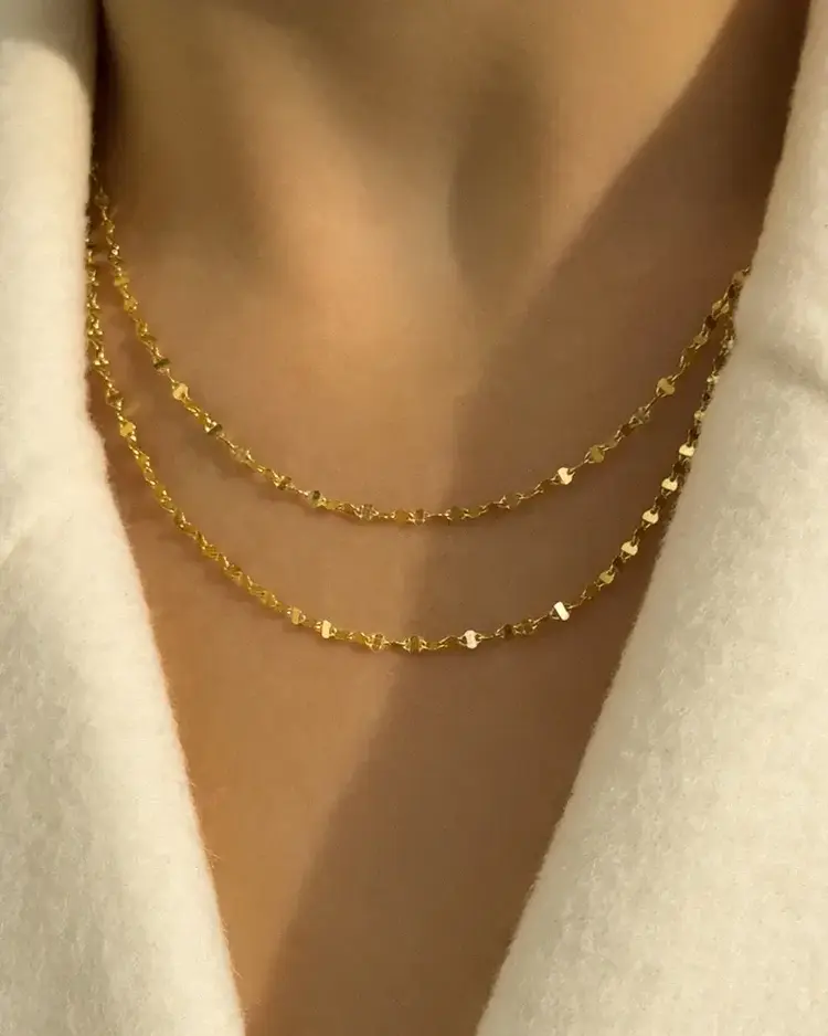 Leah Alexandra Lincoln Chain Necklace Silver