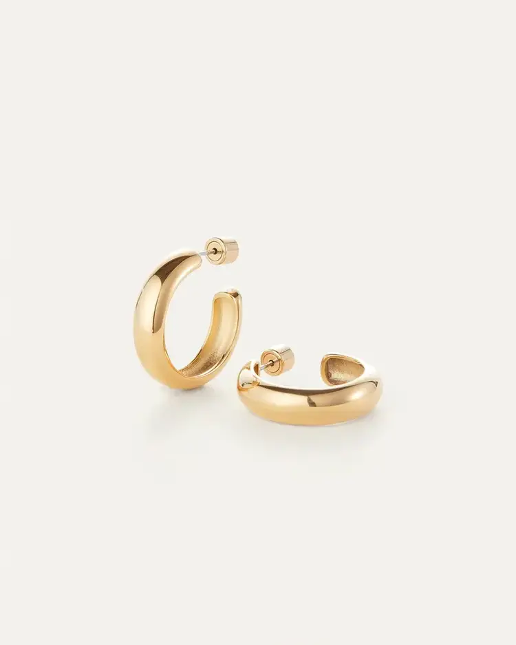 Jenny Bird Staple Hoops Gold