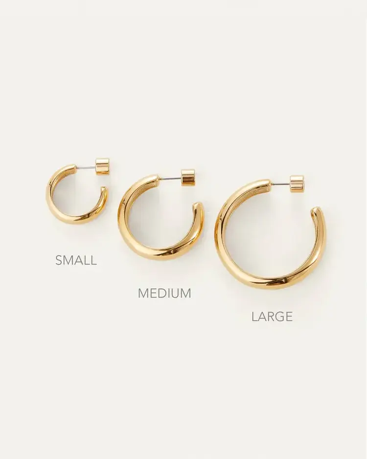 Jenny Bird Staple Hoops Gold