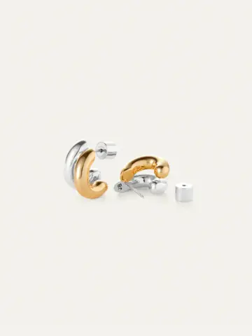 Jenny Bird Mini Florence Earrings Two-Tone