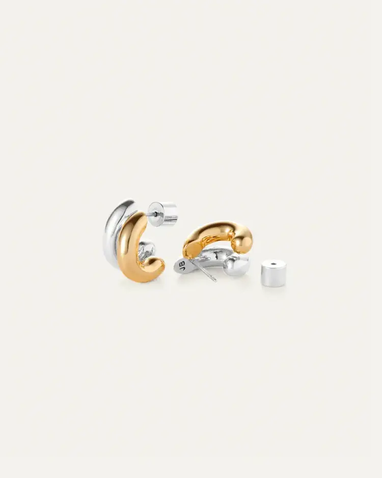 Jenny Bird Mini Florence Earrings Two-Tone