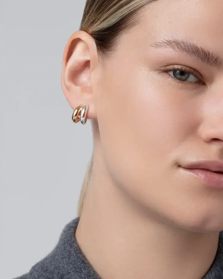Jenny Bird Mini Florence Earrings Two-Tone