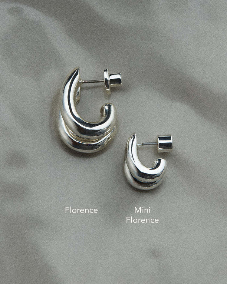 Jenny Bird Mini Florence Earrings Two-Tone