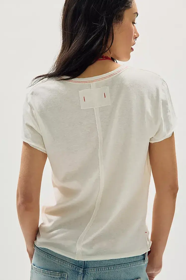 Free People Nova Graphic Tee Cherry Combo
