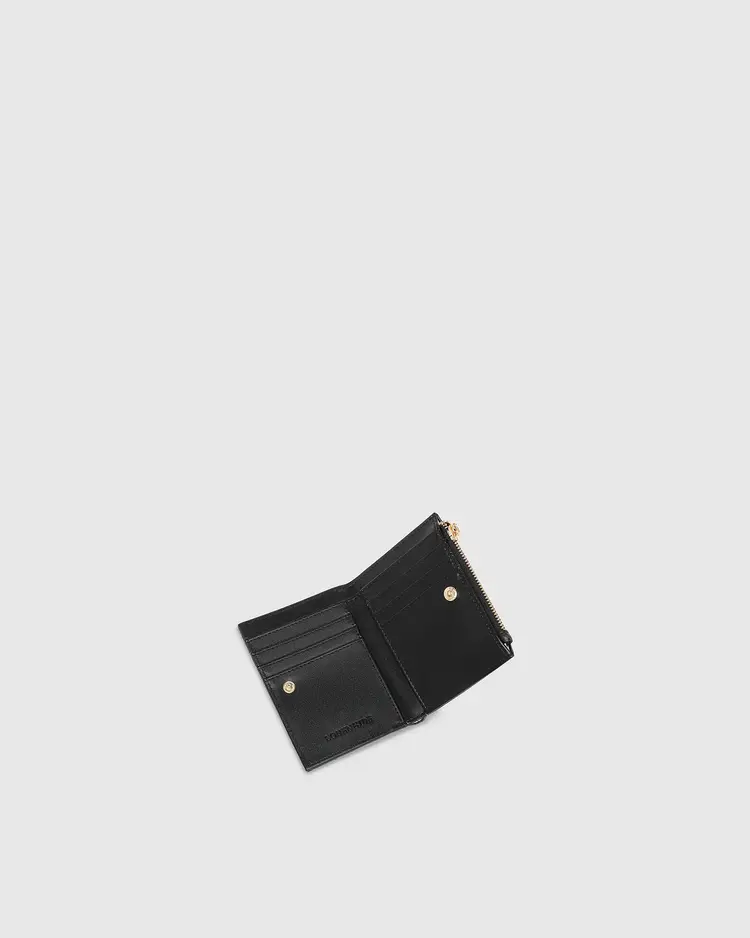 Louenhide Lily Woven Wallet Black