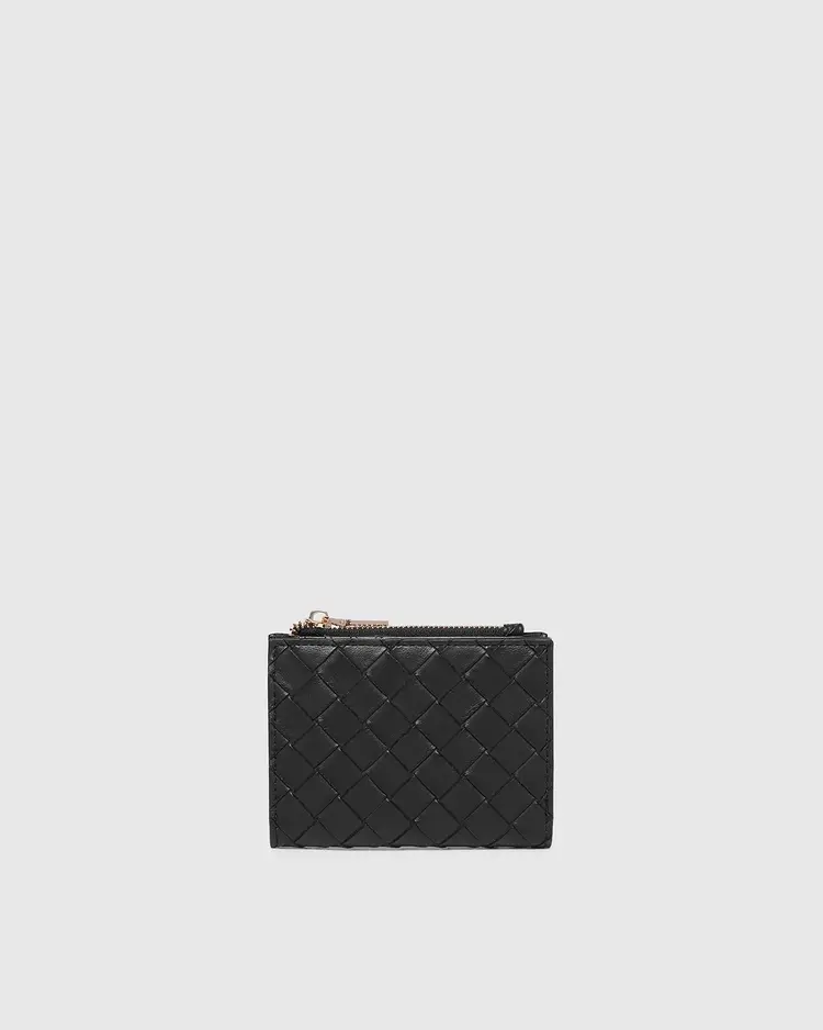 Louenhide Lily Woven Wallet Black