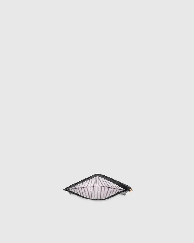 Louenhide Lily Woven Wallet Black