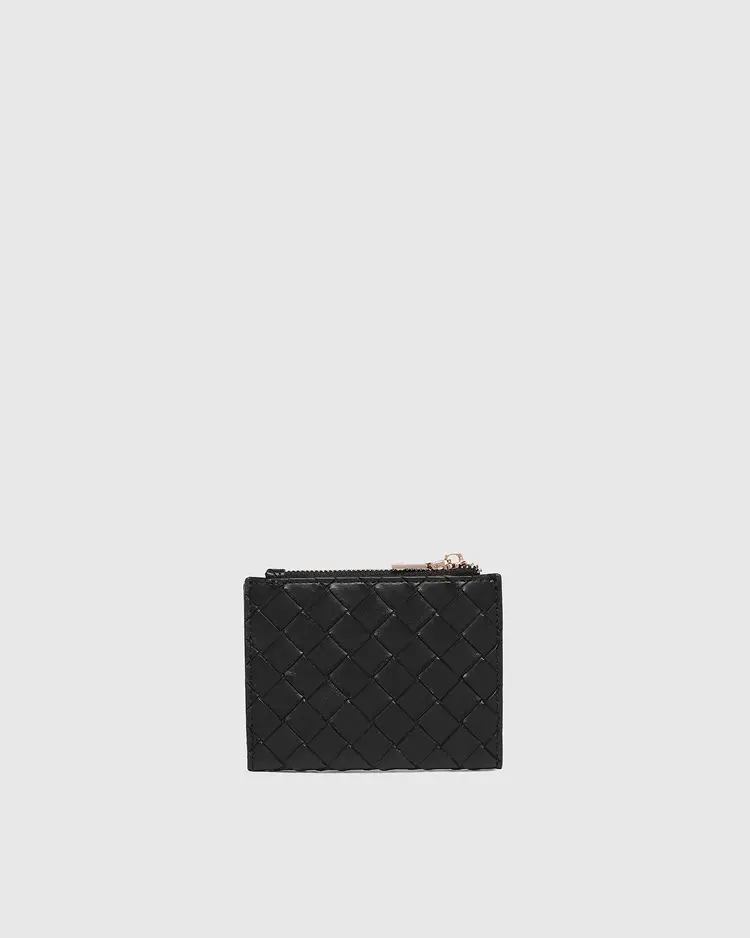 Louenhide Lily Woven Wallet Black