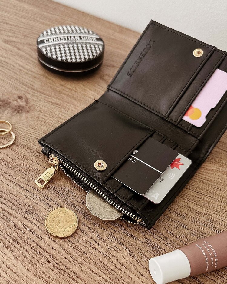 Louenhide Lily Woven Wallet Black