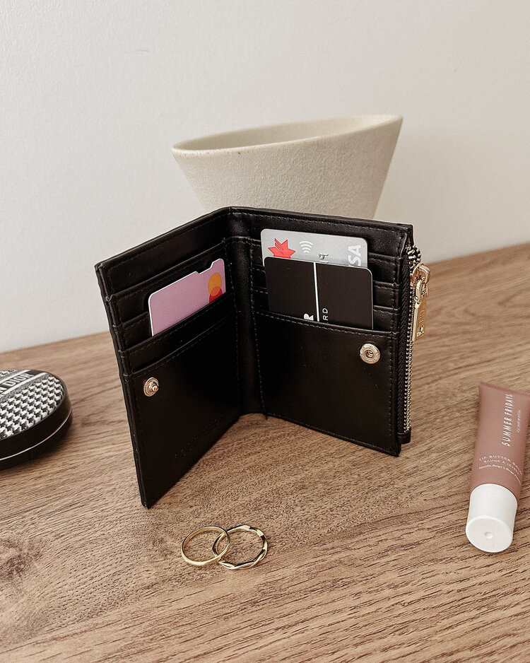 Louenhide Lily Woven Wallet Black