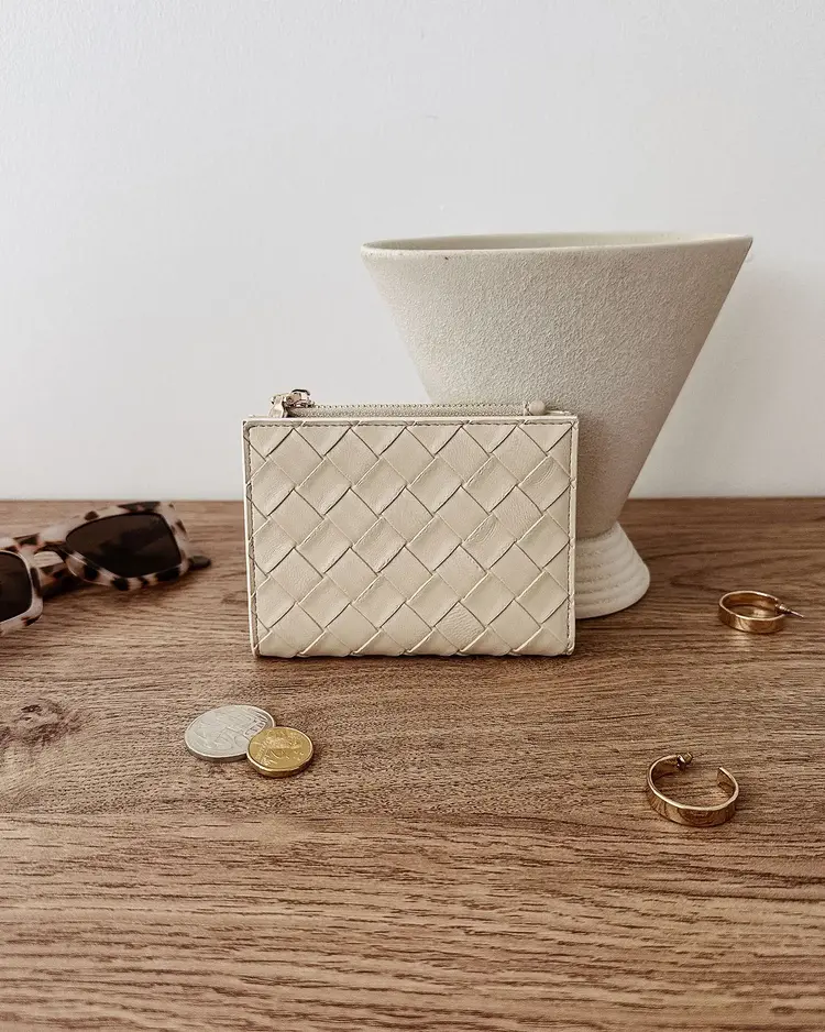 Louenhide Lily Woven Wallet Malt