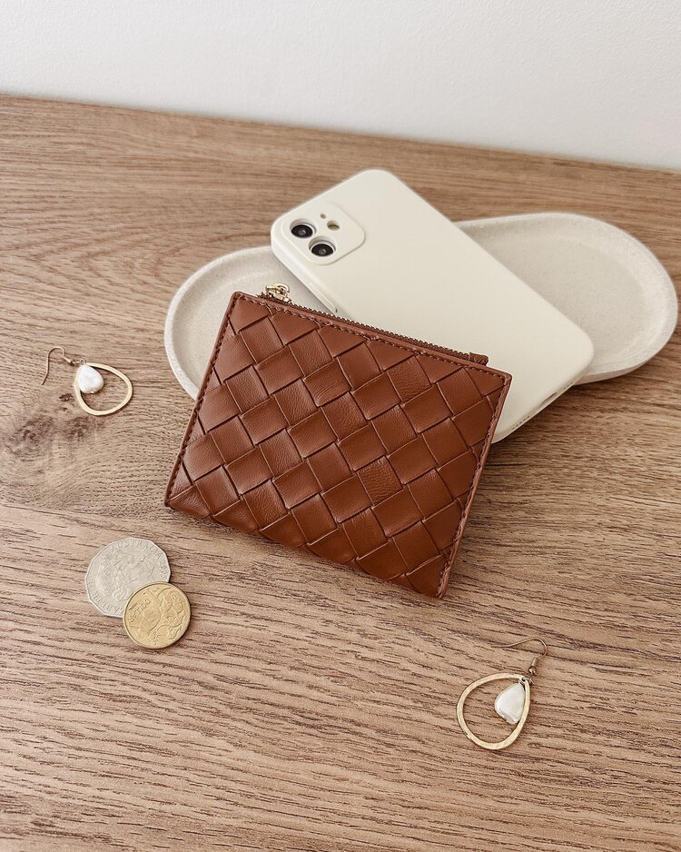Louenhide Lily Woven Wallet Tan