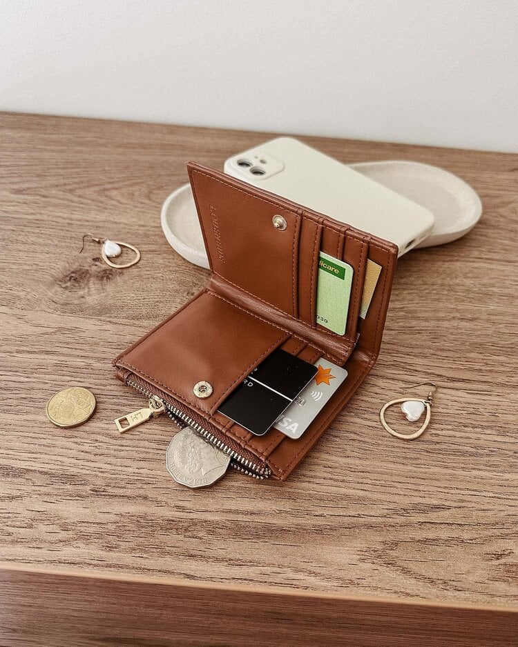 Louenhide Lily Woven Wallet Tan