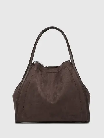 Louenhide Sutton Shoulder Bag Suede Chocolate