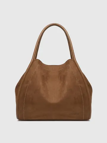 Louenhide Sutton Shoulder Bag Suede Tan