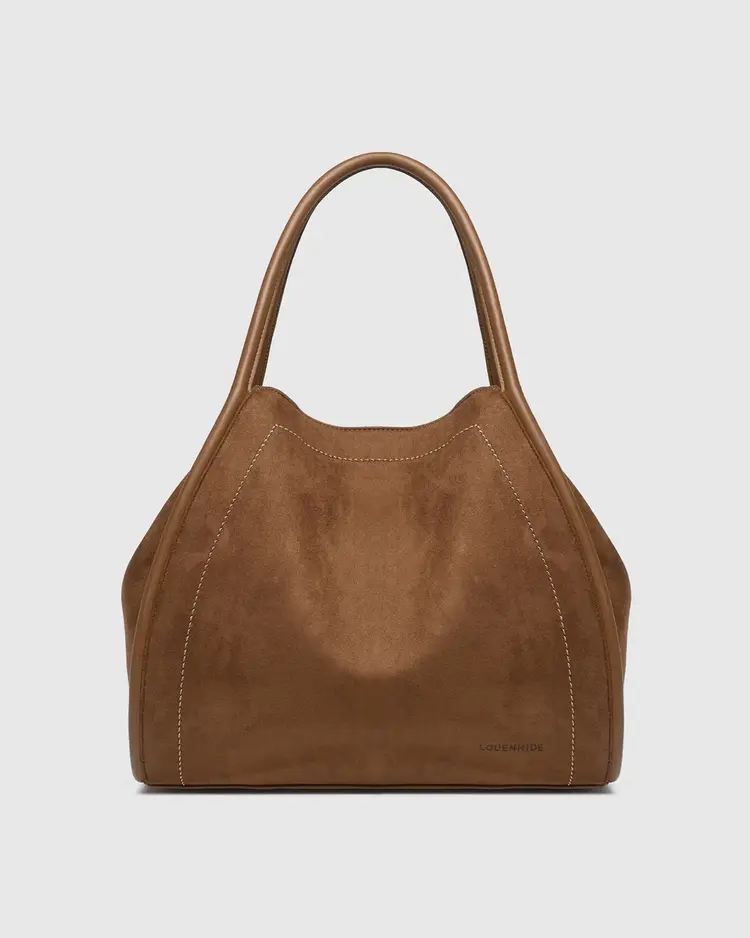 Louenhide Sutton Shoulder Bag Suede Tan