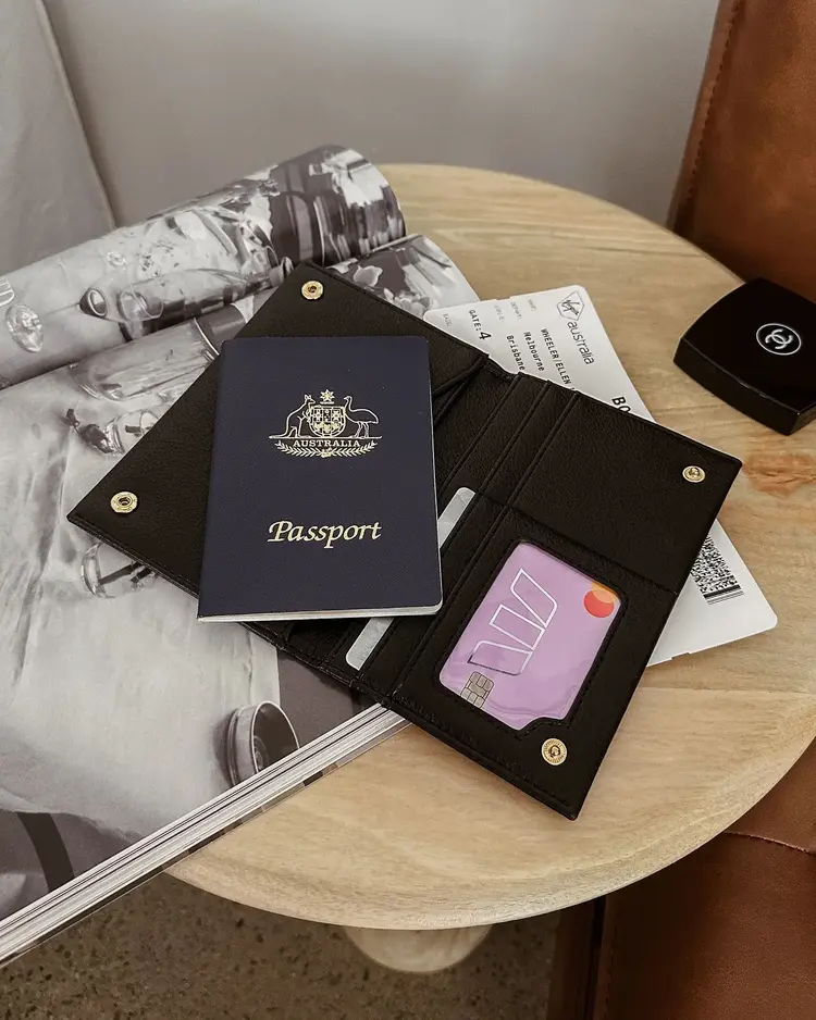 Louenhide Venice Passport Holder Black