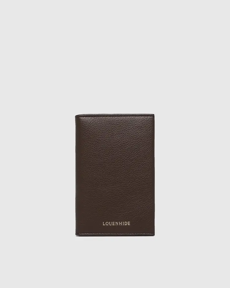 Louenhide Venice Passport Holder Chocolate