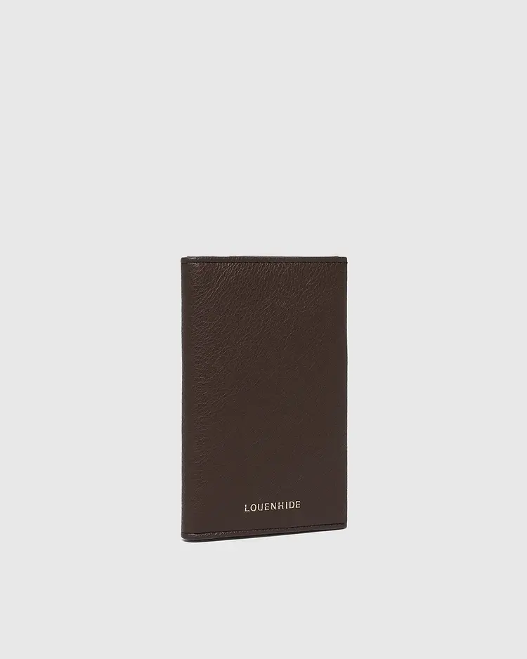 Louenhide Venice Passport Holder Chocolate