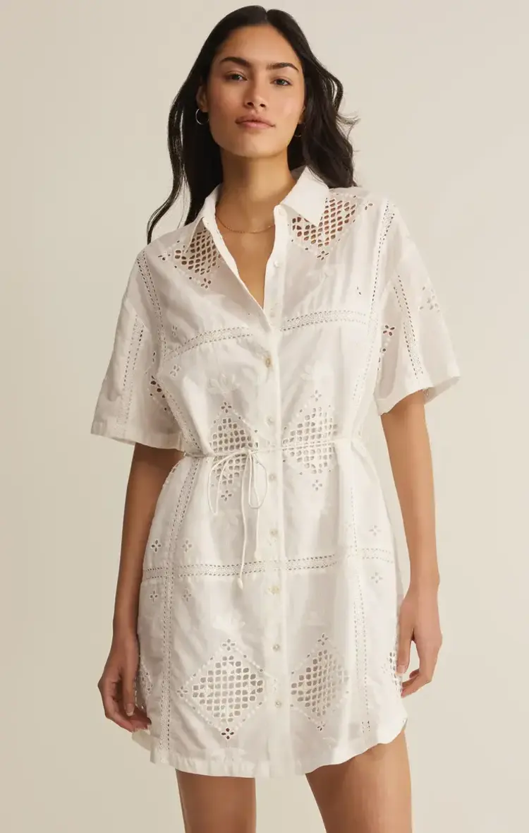 ZSupply Annabelle Eyelet Dress White