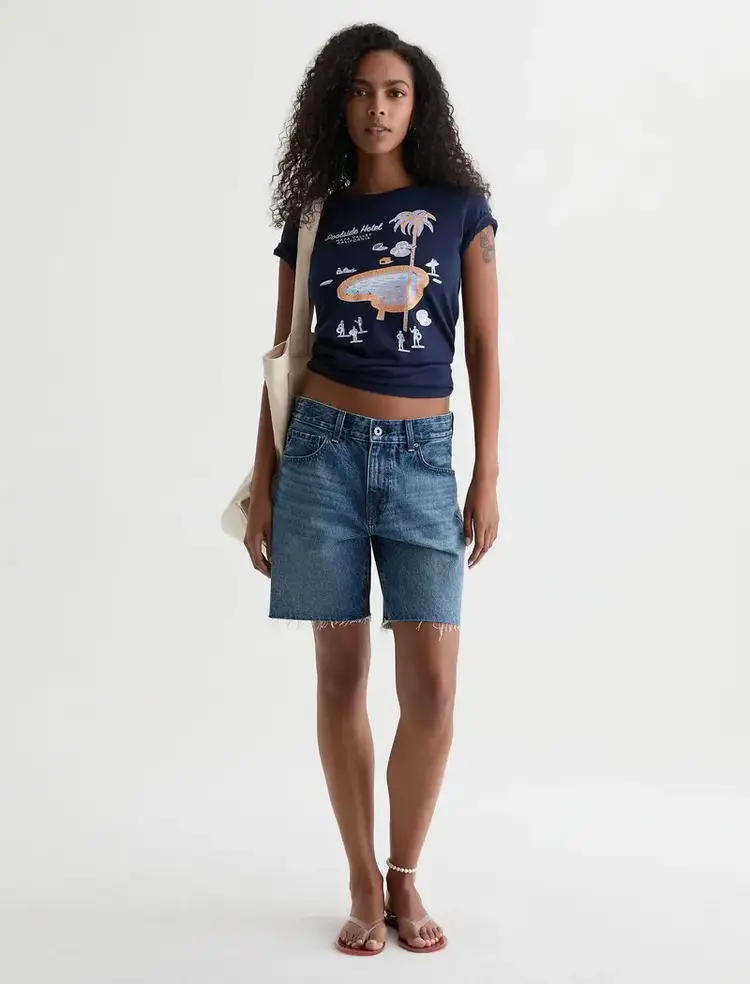 AG Denim Ex-Boyfriend Short Nouveau