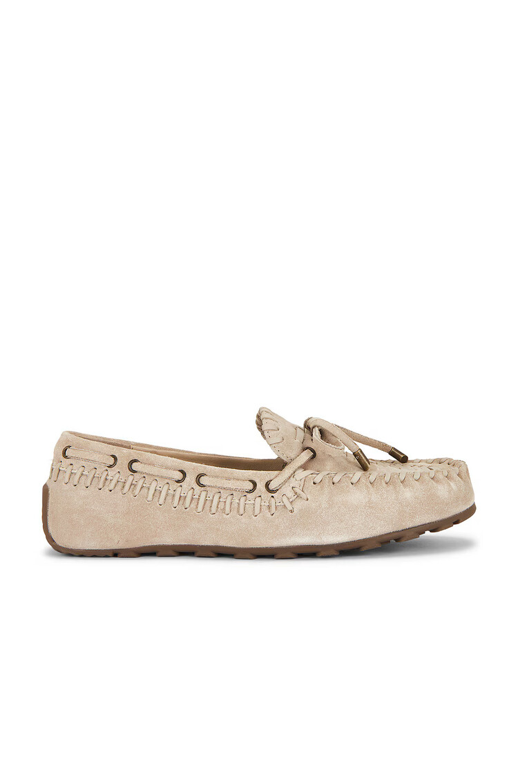 Free People Misty Suede Moccasins Sunstone Sand Suede