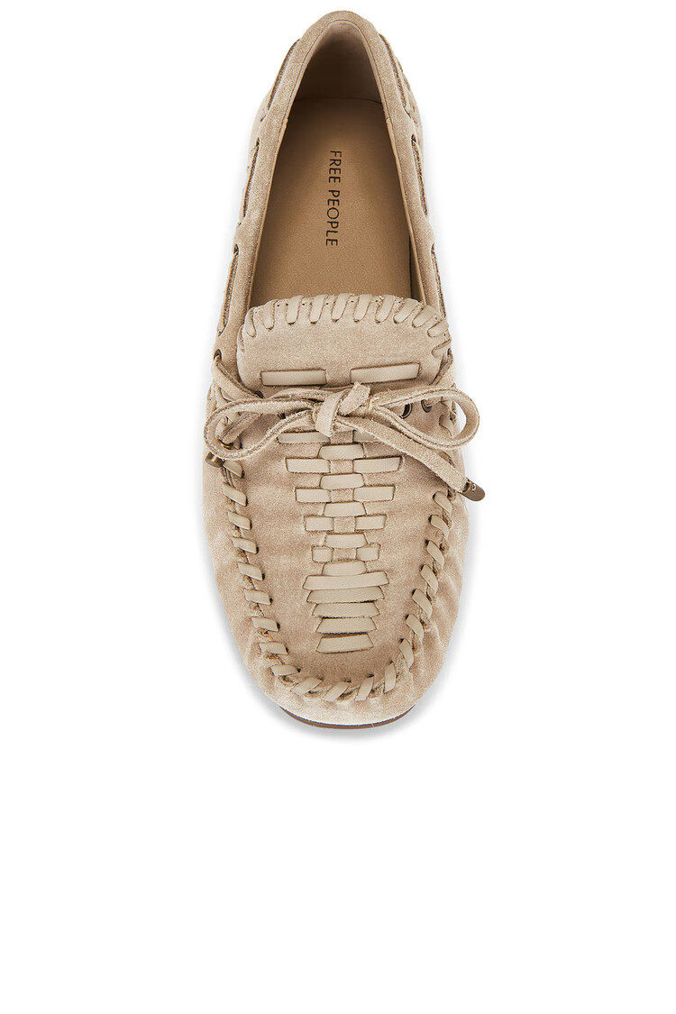 Free People Misty Suede Moccasins Sunstone Sand Suede