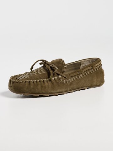 Free People Misty Suede Moccasins Olive Suede