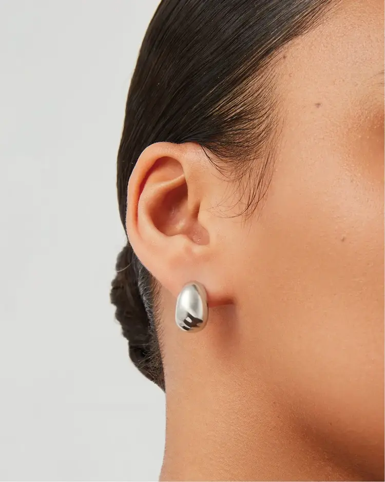 Jenny Bird Nelle Hoops Silver