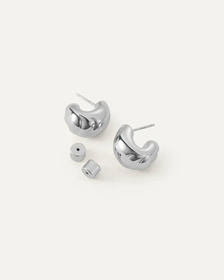 Jenny Bird Nelle Hoops Silver