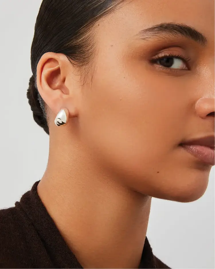 Jenny Bird Nelle Hoops Silver