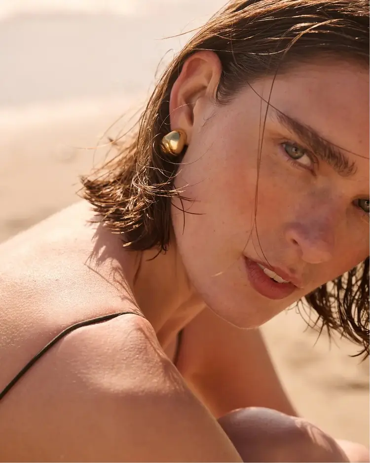 Jenny Bird Nelle Hoop Earrings Gold