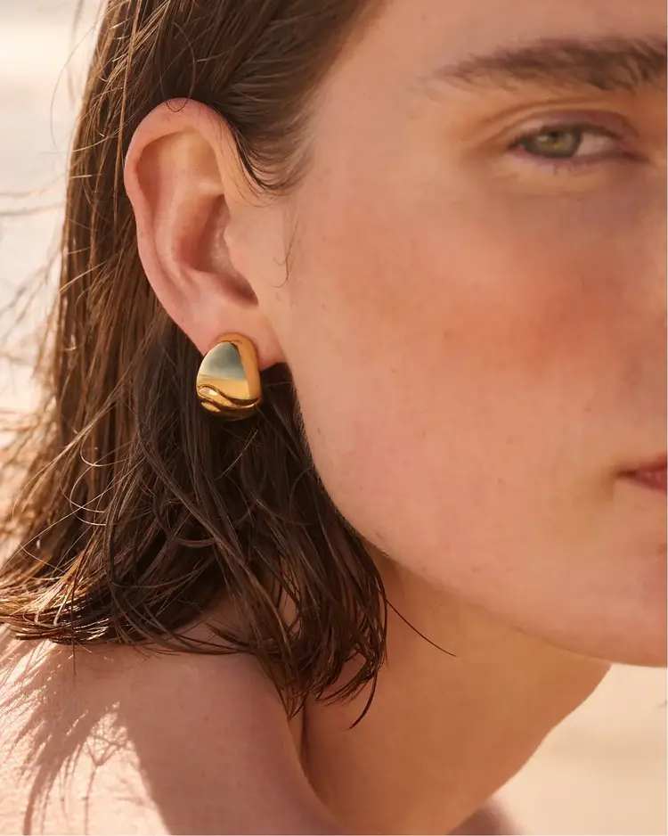 Jenny Bird Nelle Hoop Earrings Gold