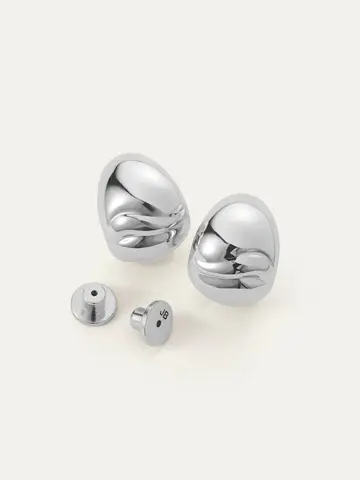 Jenny Bird Nelle Hoop Earrings Silver