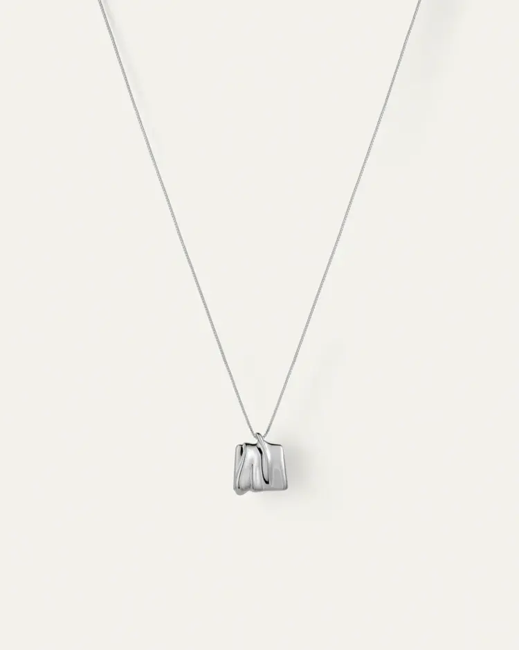 Jenny Bird Sundra Pendant Necklace Silver